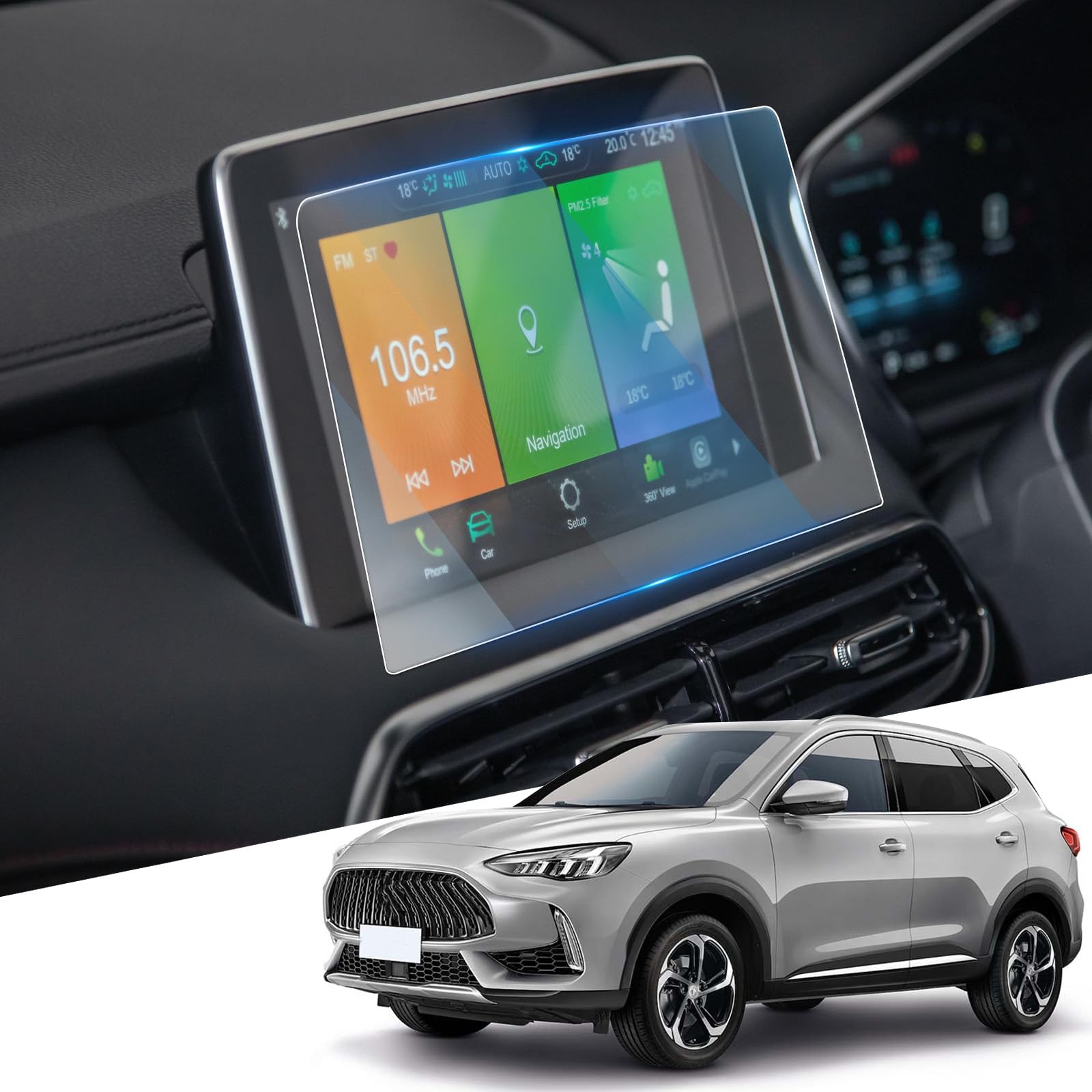 WEIPIN 2 películas protectoras Nano de 12,3" para Nissan Qashqai J12/X-Trail T33 e-POWER 2023 2024 2025 2026, película protectora Nano para Nissan Connect con antihuellas — view 18
