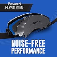 Vista 6 de Bendix Priority1 CFC154 - Juego de pastillas de freno de disco para Avanti II, Century, LeSabre, Regal, Riviera, chasis comercial, DeVille