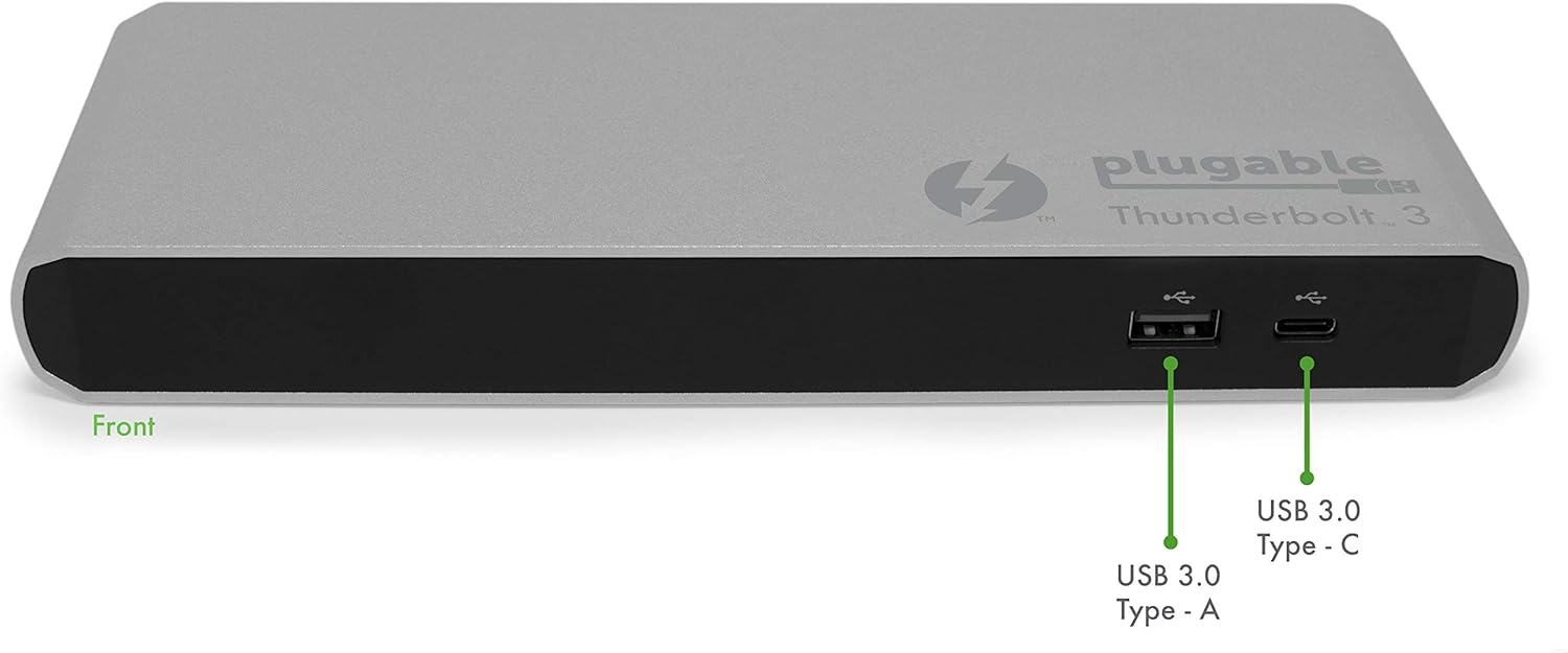 Flаѕh Sаlе Plugable Thunderbolt 3 Dock, Enables Extra Displays, Wired Network, Audio, and More USB Ports, Compatible with Thunderbolt 3 Macs and PCs (4K DisplayPort or HDMI Display, No Host Charging)