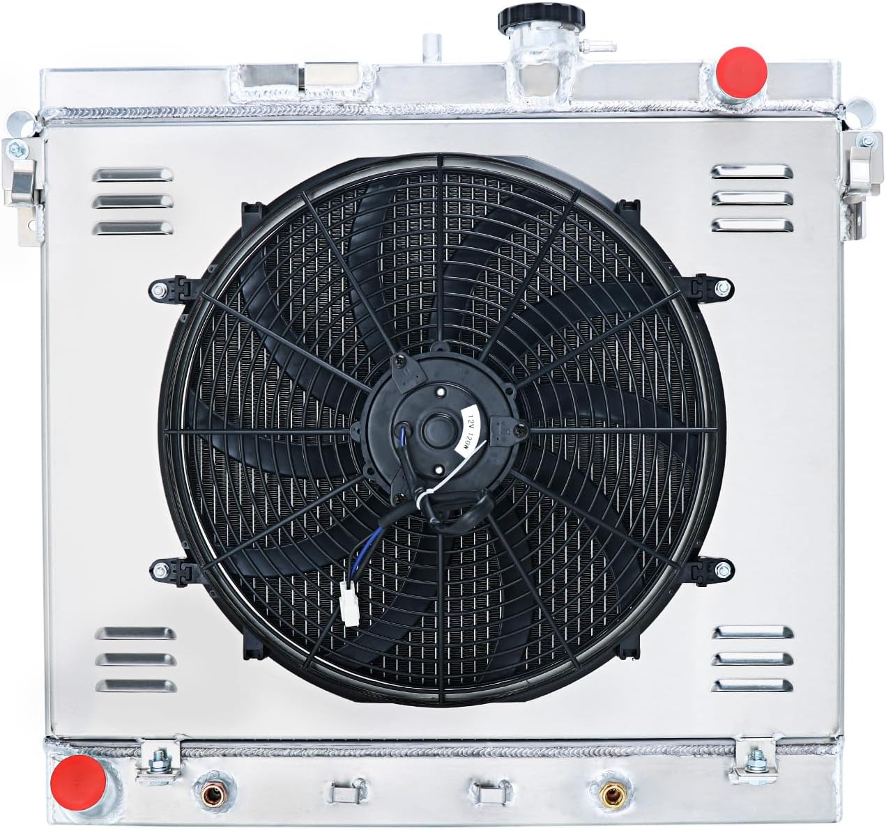 3 Row Radiator Shroud Fan For 2006-2012 Chevy Colorado GMC Canyon Hummer H3 H3T, Replacement Radiator, aluminum radiator, Radiators