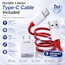 65W Supervooc Charging Charger with 1M Type-C Cable Compatible with OnePlus 15R/15/13s/13/12/12R/11/11R/Nord CE6 Lite/Ce6/6/5/Ce5/Pad Lite/Go 2/2/3/4|Supports Dash/Wrap/Superdart|Fast Charge Adapter gallery image