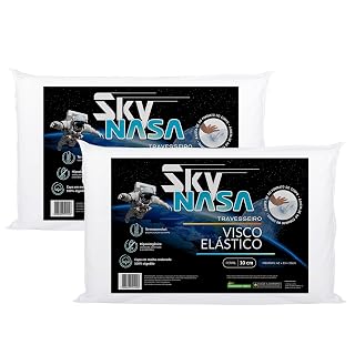 Z Pass Sleep Kit 2 Travesseiros Nasa Sky Visco D40 - 10 cm
