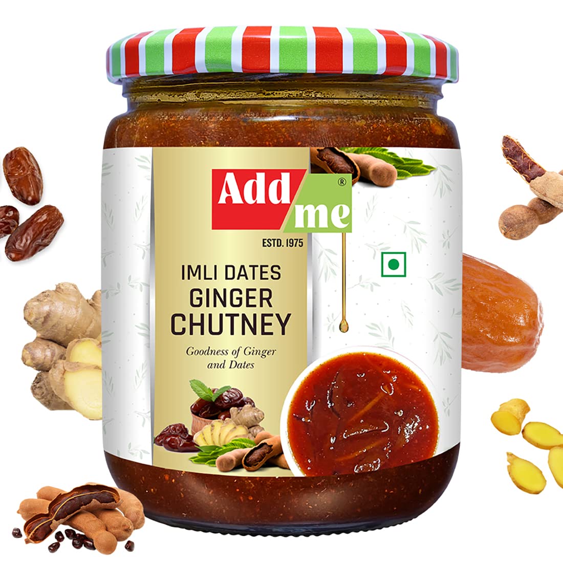 Add me Imli Dates Ginger Chutney 600gm Tamarind Sauce Glass Pack Sweet and Sour sonth bhelpuri chaat papdi samosa chatni (B0952CLMY6) Amazon Price History, Amazon Price Tracker