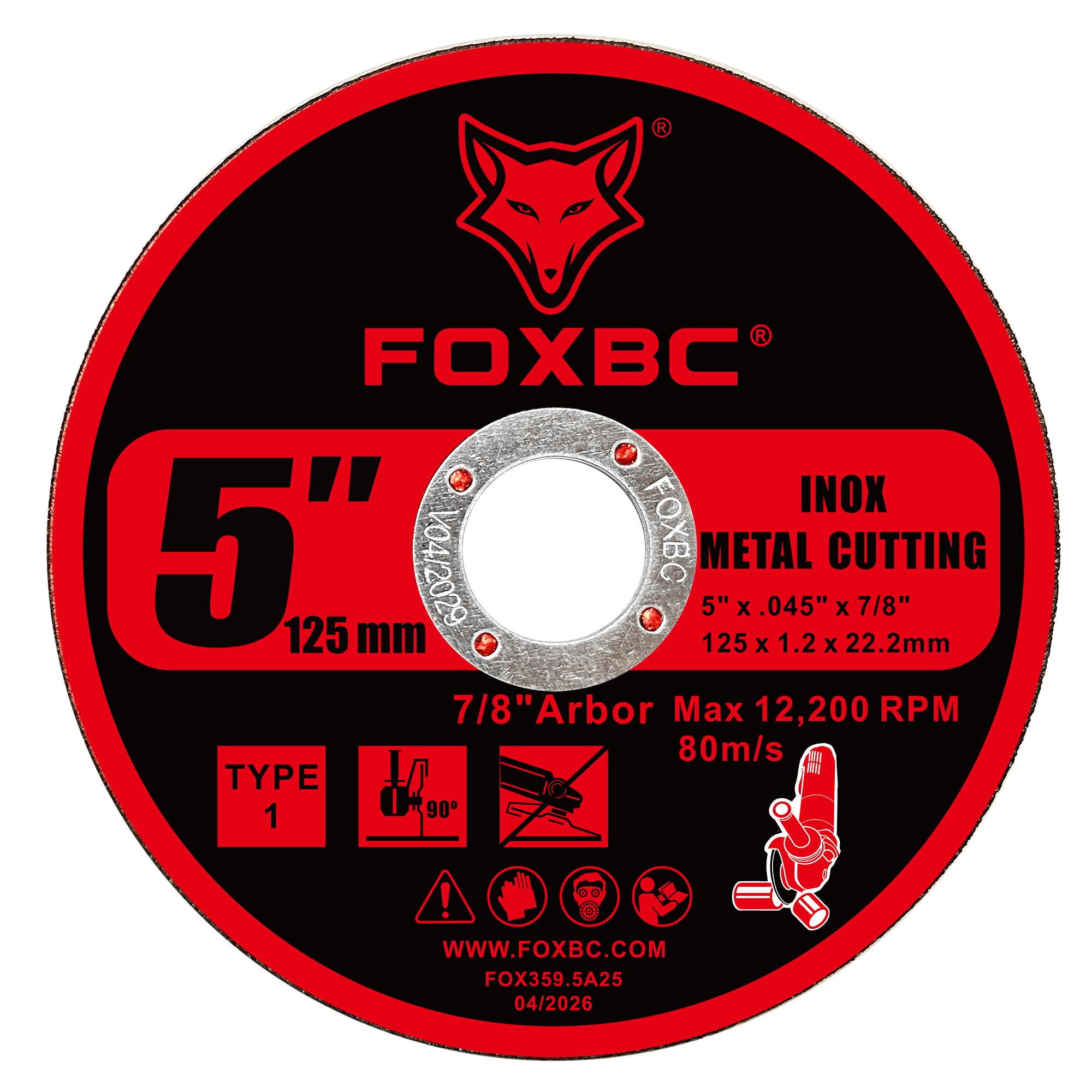 FOXBC Metal Cut-Off Wheels - 25 Pack -2 FOXBC Metal Cut-Off Wheels - 25 Pack -2