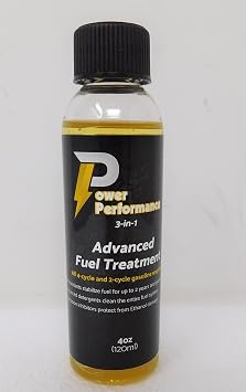 Power Performance Fuel Treatment 4oz Bottle Treats 20 gallons
