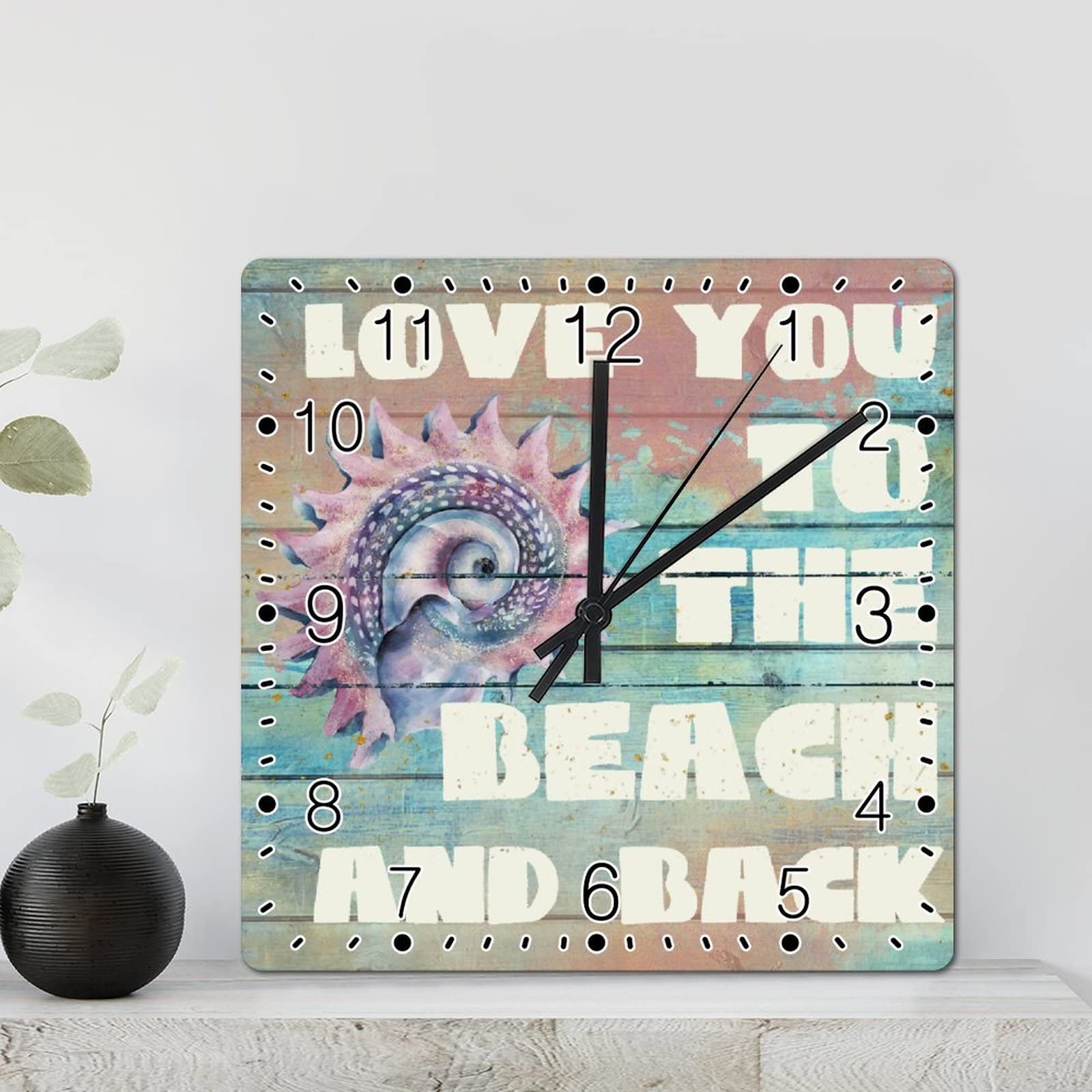 Horloge murale ocean haut de gamme de 30,5 cm pour interieur rustique chic