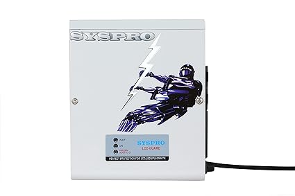 SYSPRO Turbo Copper Voltage Stabilizer for LED Upto 65 Inch (15 AMP/5 AMP Socket)