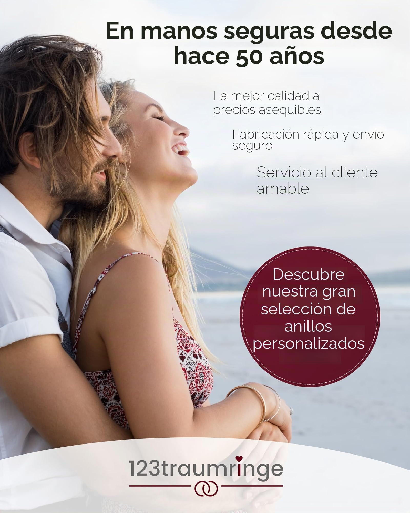 123traumringe Anillos de boda en carbono y titanio, anillos de pareja con 3 circonitas y estuche, anillos de boda grabables con tamaño 50-70 mm,compromiso de en 7 mm de ancho, P28