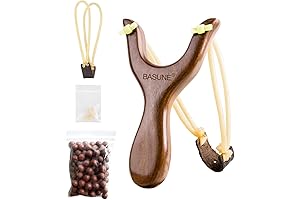 Solid Wooden Classic Hunting Slingshot for Kids and Adults