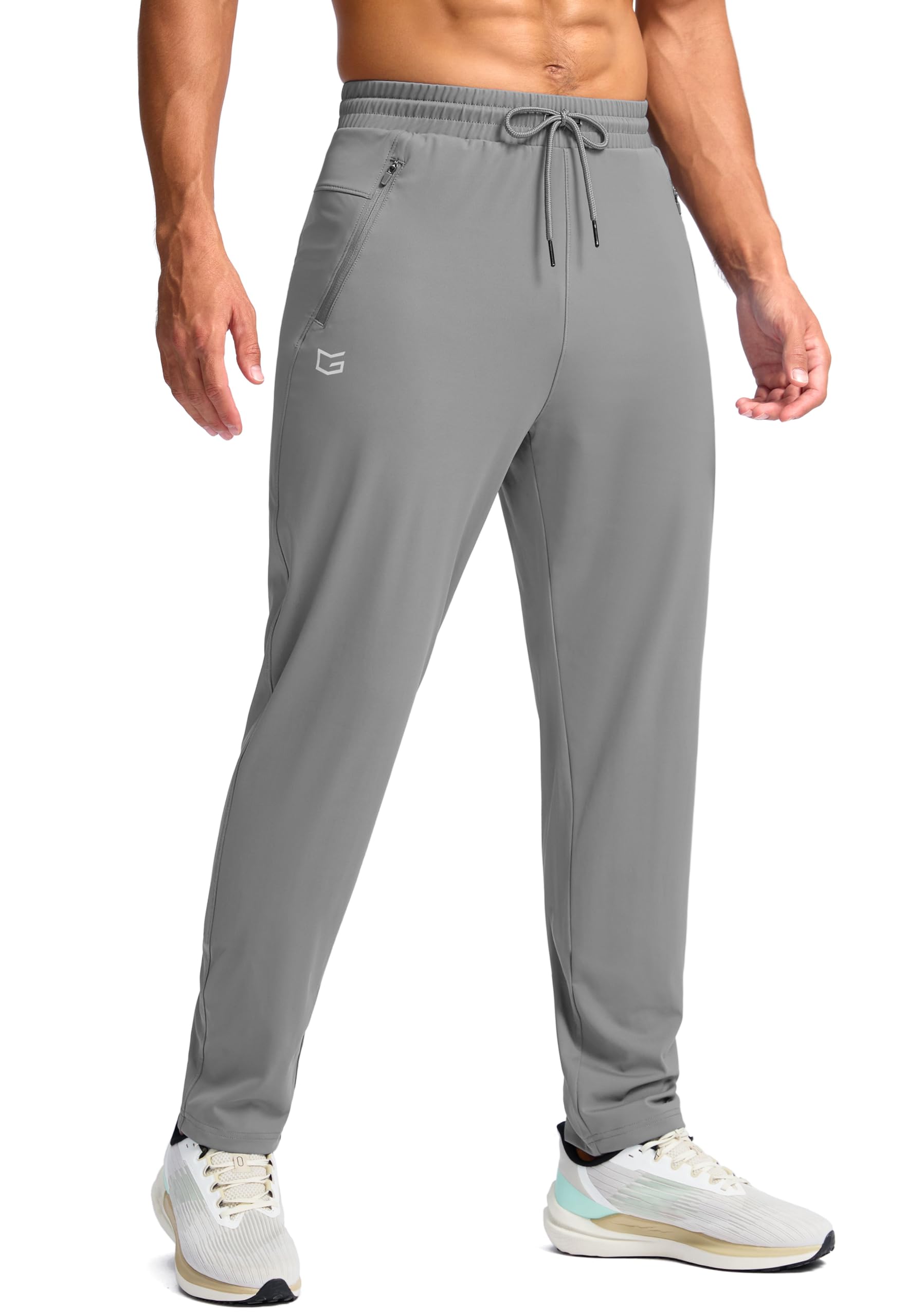 G Gradual Mens 30 32 34 36 Inseam Tall Sweatpants with Zipper Pockets Stretch Long Joggers Athletic Workout