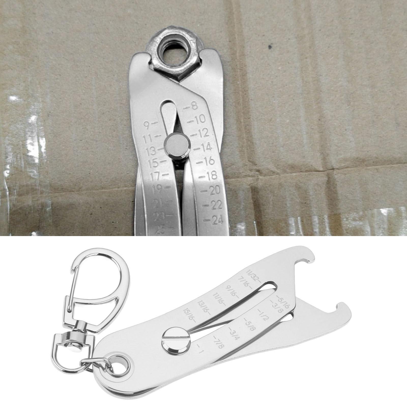 Create idea 1pc Portatile Preciso Dimensioni Del Filo Checker Portachiavi Verifica Dimensioni Del Filo Portachiavi Bullone Size Finder Portachiavi Bullone Testa Size Finder Pollici e Metrici