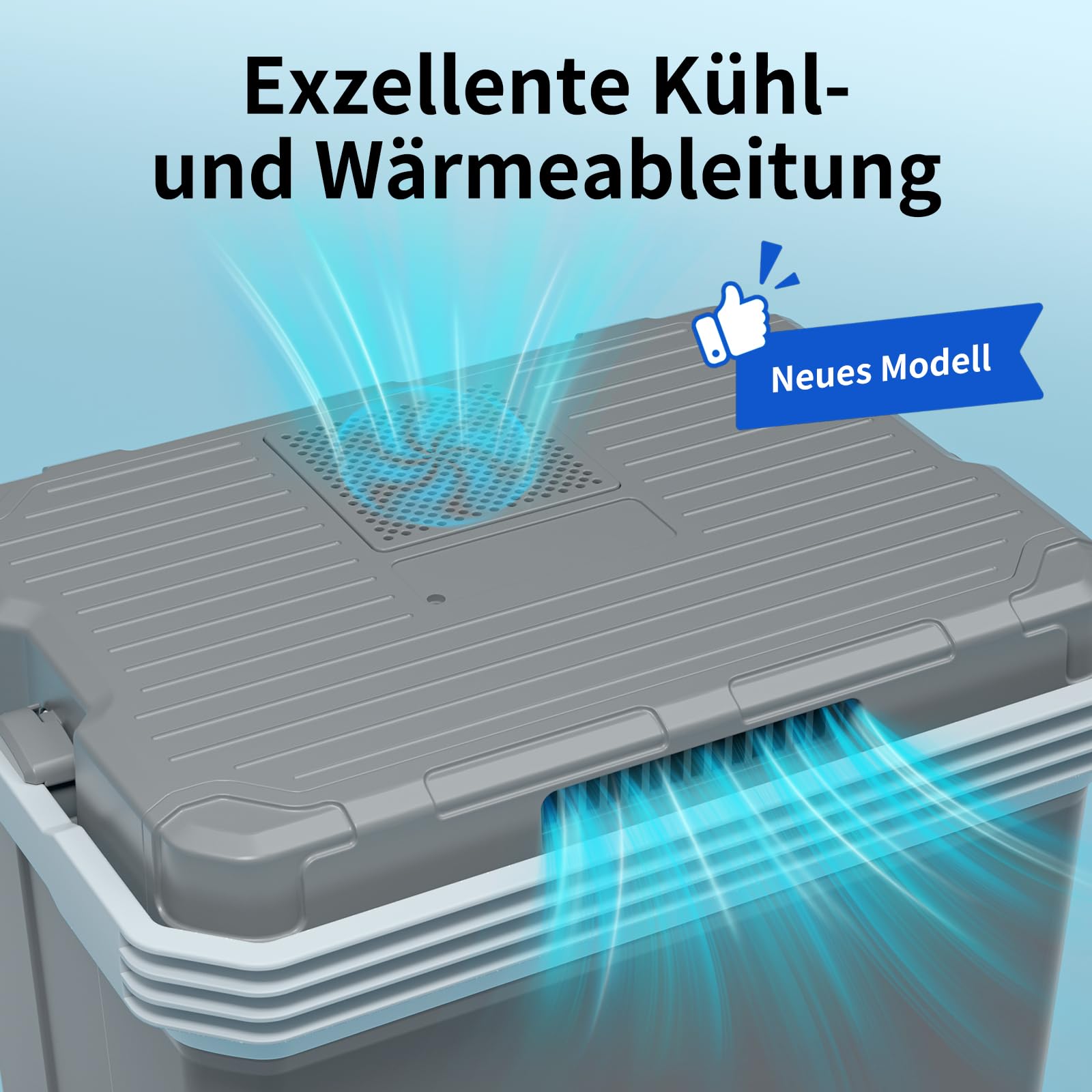 TOOHUB 32L Kühlbox, Elektrische Kühlbox 12V/230V Kühl & Warm, Mini Kühlschrank mit ECO-Modus, Camping Picknick Wohnmobil