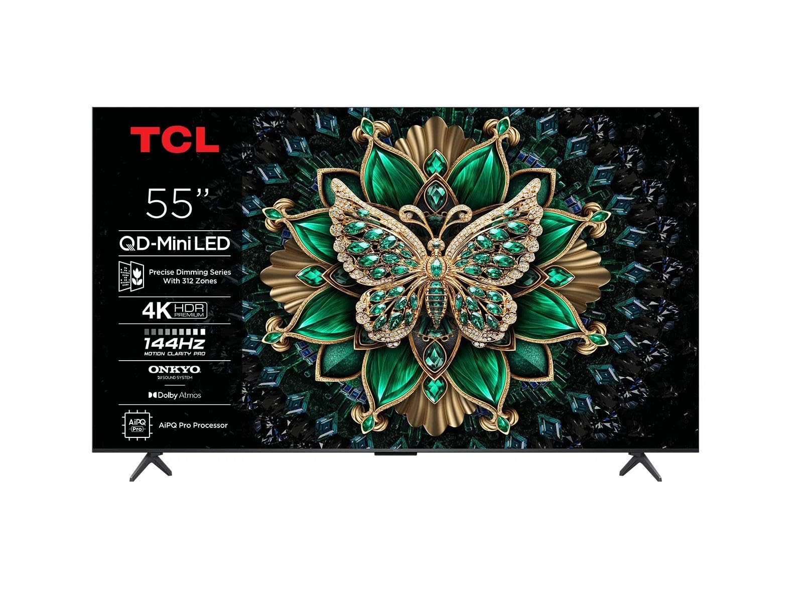 TCL TV 55C6K 55" QLED Mini LED 4K UHD Noire