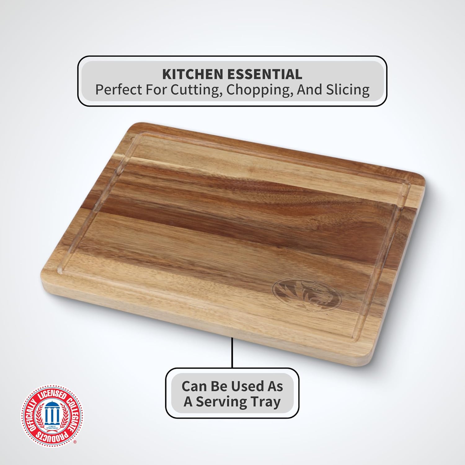 The Memory Company | Licensed NCAA Acacia Cutting Board