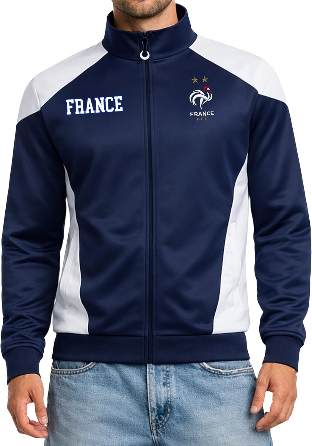 Icon Sports Officially Licensed French Football Federation Track Jacket - Unisex Adult