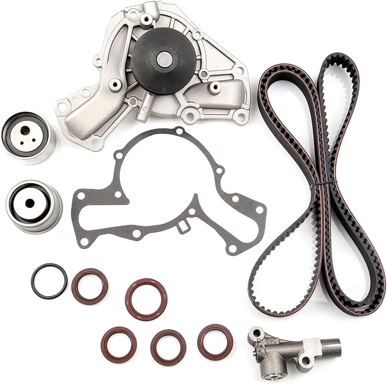 Timing Belt Water Pump Kit fits for 1991 1992 1993 1994 1995 1996 1997 1998 1999 for Mitsubishi 3000GT, for Diamante, 1991-1996 for Dodge Stealth 3.0L V6 DOHC Eng.6G72