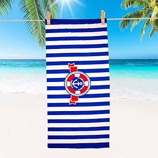 Only Warm Large Thin Microfiber Beach Towel ,Fast Quick Dry Sand Free Lightweight for Men Women Boys Girls (Navy Blue)