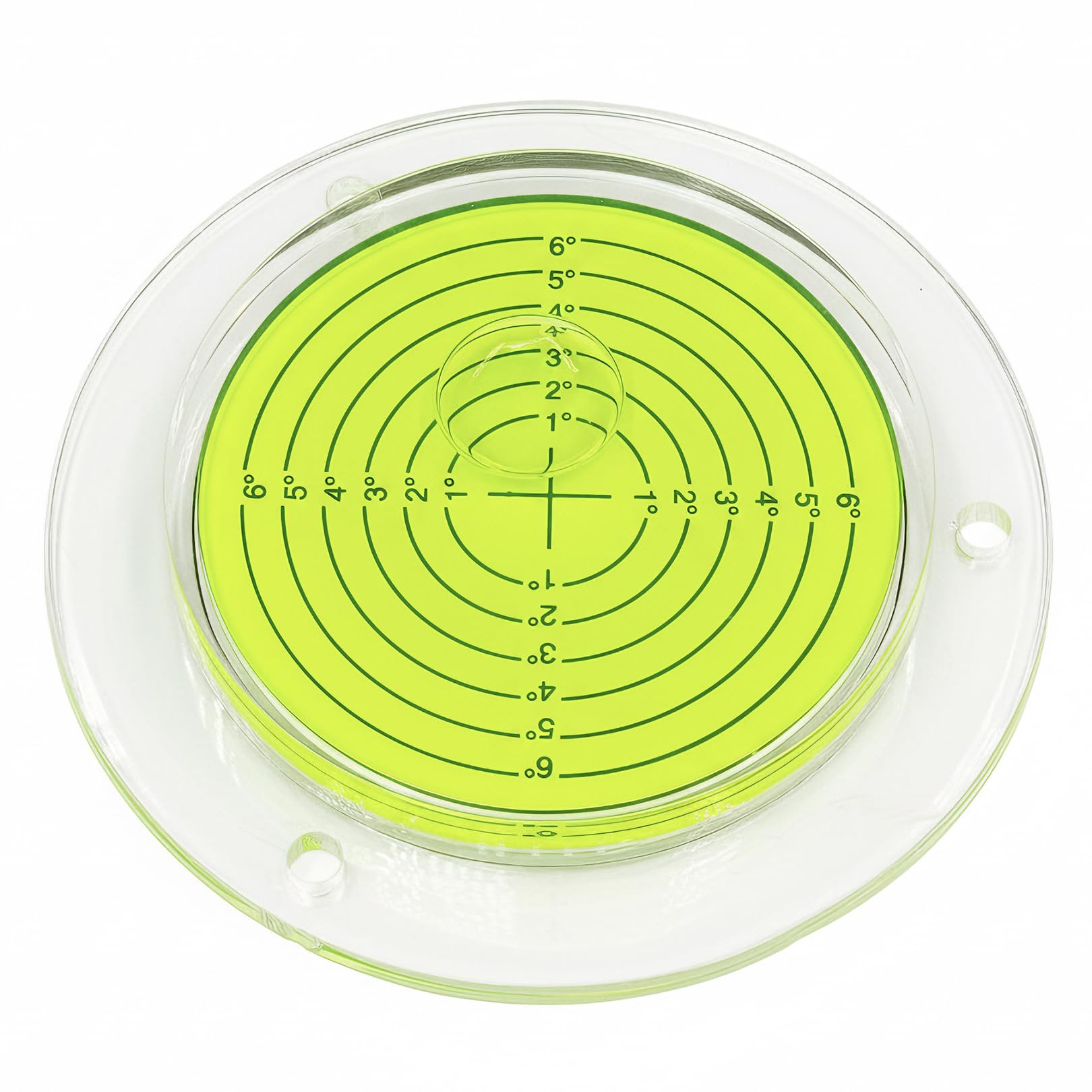 100mm Large Bullseye Bubble Spirit Level, Round Precision Spirit Level Circular Bullseye Level Inclinometers Tool with Mounting Holes for RV Leveling Camper