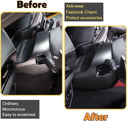 Miniatura 2 de Kit de moldura de cubierta de columna de dirección compatible con Toyota Supra GR A90 A91 MK5 2019-2022, accesorios de cubierta de base de volante