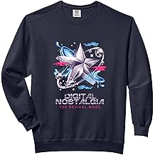 Digital Nostalgia Y2K Revival Mode Star Cybercore Aesthetic Comfort Colors Adult Sweatshirt