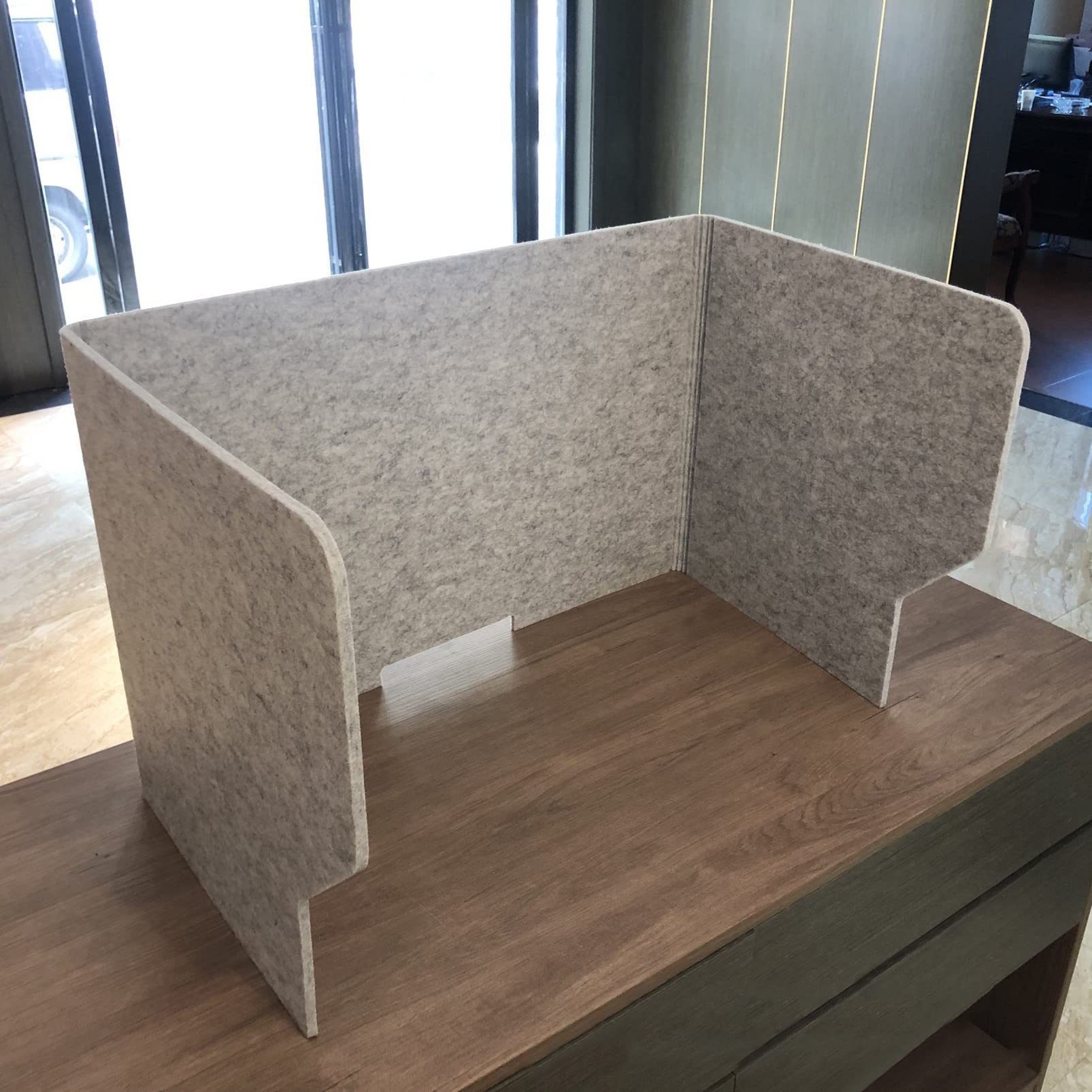 GJZQDKX Portable Acoustic Desk Privacy Panel 23.6" | 31.5" | 39.4" W × 20" H Sneeze Guard Divider for Office Cubicle & Home Workspaces - Enhance Privacy & Reduce Noise