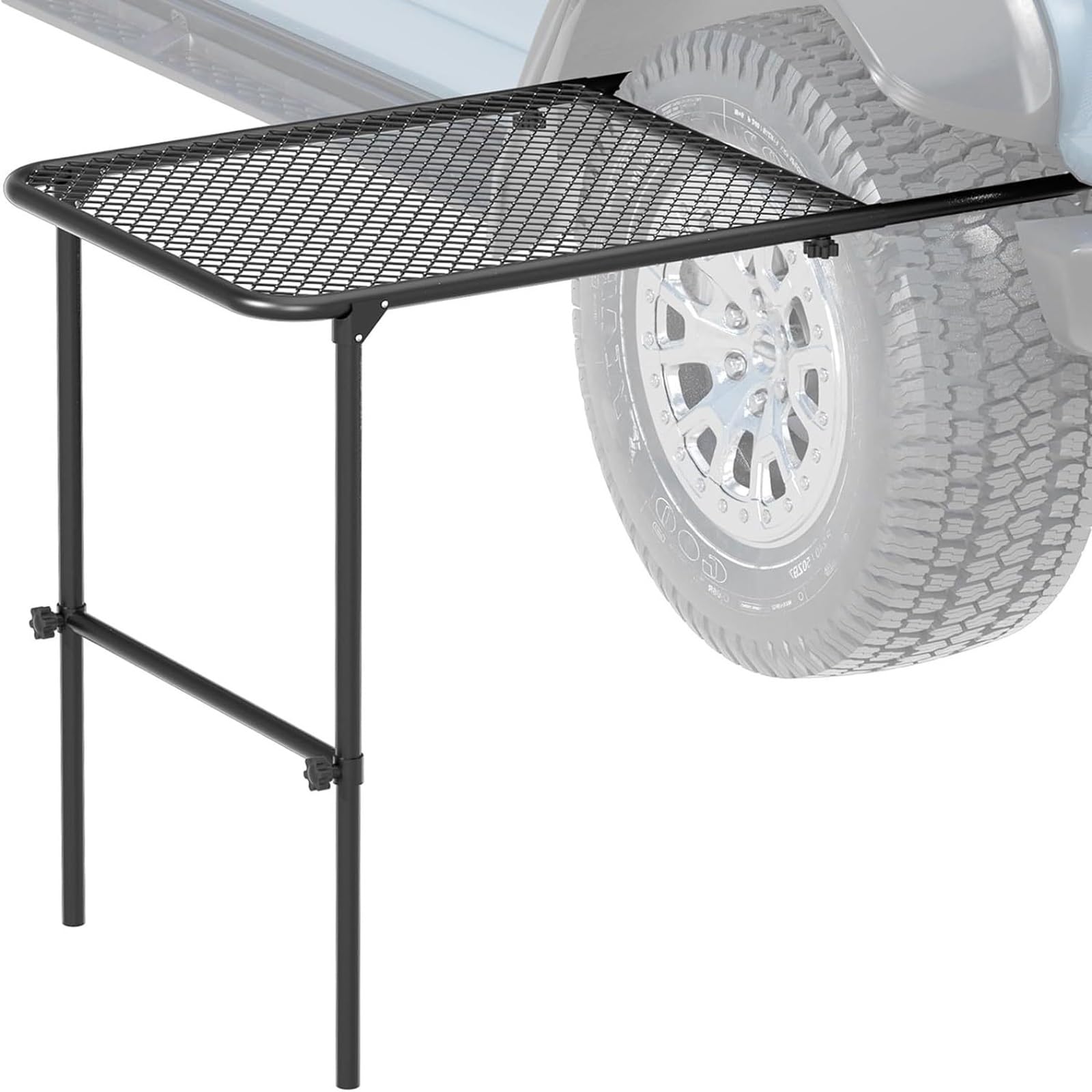 Table de camping pour pneu de voiture pliable et légère de 67x50 cm