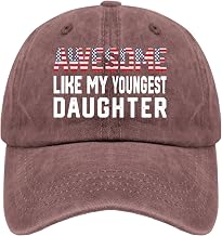 Awesome Like My Daughters Fathers Day Dad Funny Hats for Men Low Profile Caps for Women Baseball Caps Adjustable