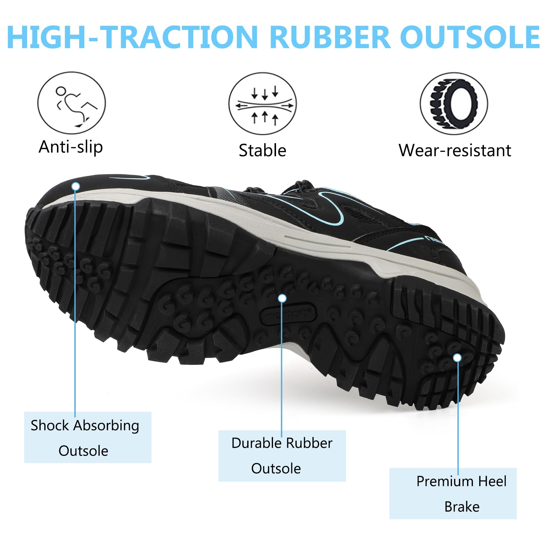 riemot Kobiety Niskie Buty Trekkingowe Damskiebuty trekkingowe