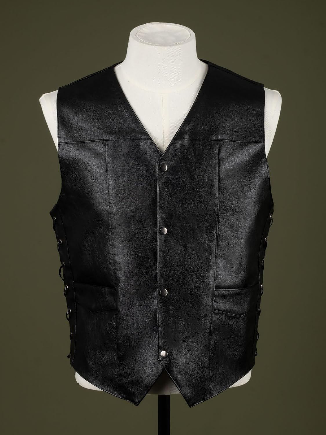 CosFantasy Men's Cosplay Vest Jacket Angel Wings Coat Sleeveless