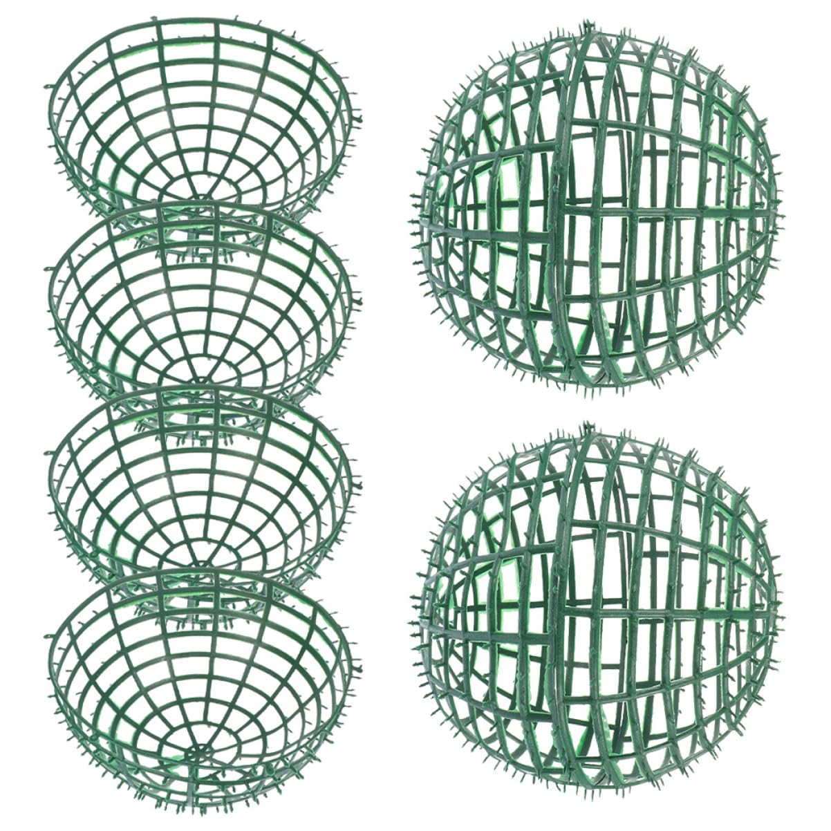 OUNONA 4Pcs Reusable Plastic Grass Ball Support Rack for Wedding Decor Home Decoration Topiary Frames for Stylish Arrangements Garden Displays