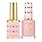 DND DC Gel Polish Set, Beige Nude Collection, UV/LED Gel Polish and Air Dry Nail Lacquer, Matching Chip-Free Polish Duo, 084 Sunny Orange, 0.5 Fl Oz