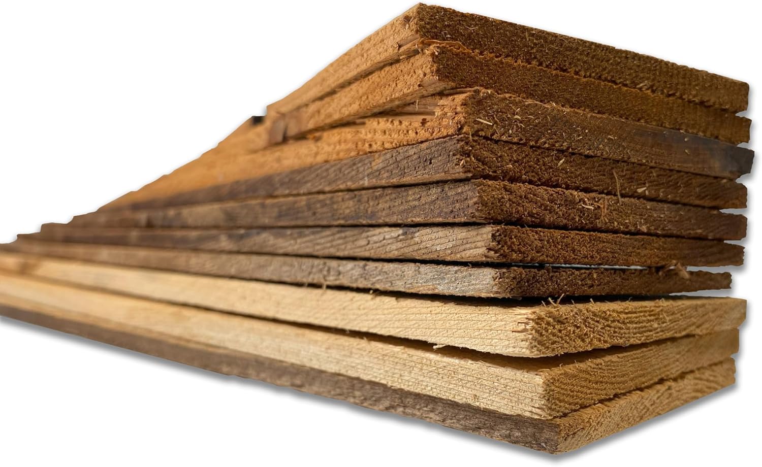 BarnwoodUSA Aged Wood Bundle, Pack of 10, 16 Inches – Unfinished Wooden Planks for Arts, Crafts, DIY Projects, and Home or School Decorations