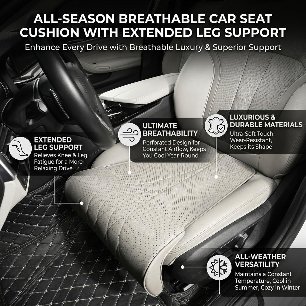 Estensione Sedile Auto per Leapmotor B10 (ab 2025) 2026 Prolunga Poggiagambe Ultrasottile Senza Rialzo Comfort Viaggi Similpelle Nappa