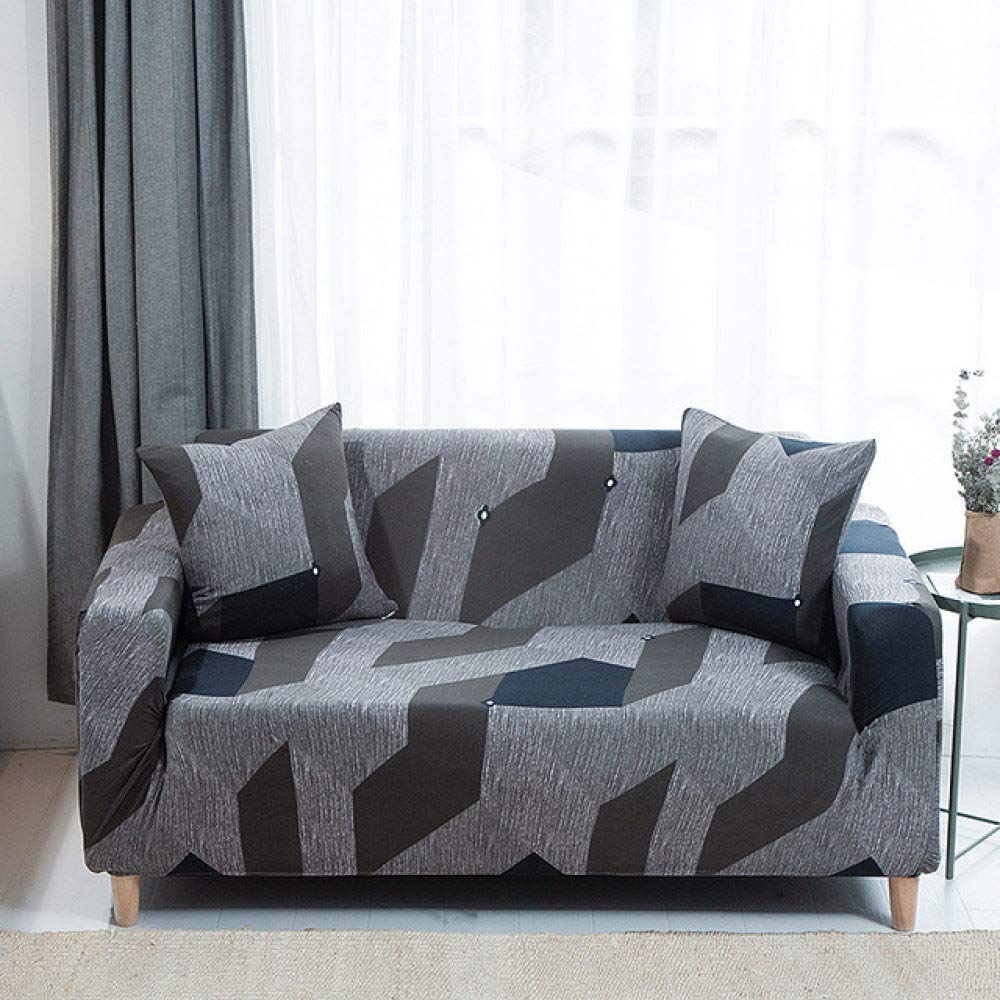 Housse de canapé imprimée ficelle en tissu élastique premium pour salon