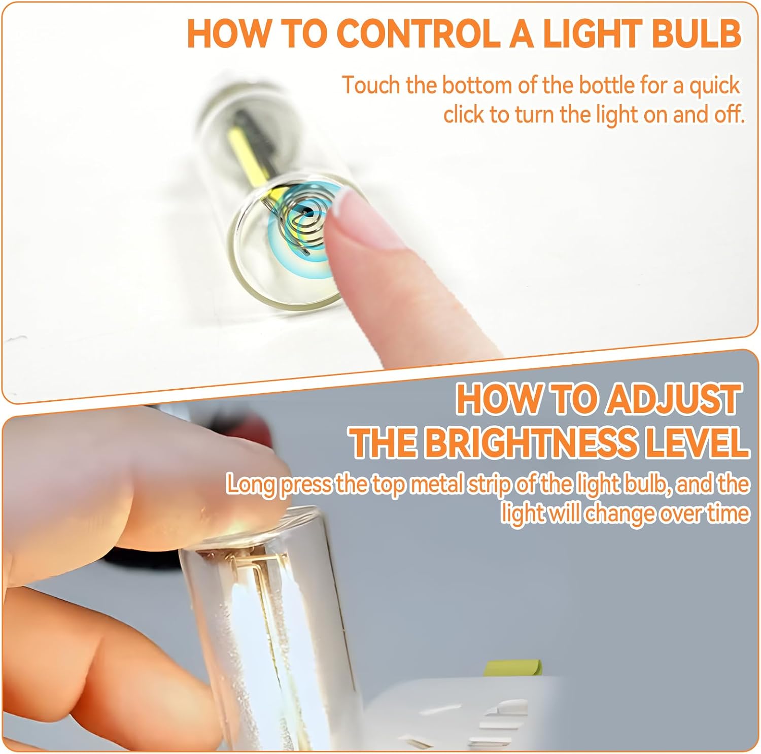 8Pcs LED Car Interior Atmosphere Light, Creative Glass Bottle Led Light Automotive Ambient Lighting Retro Car Lamps Touch Night Light for Cars and Laptops