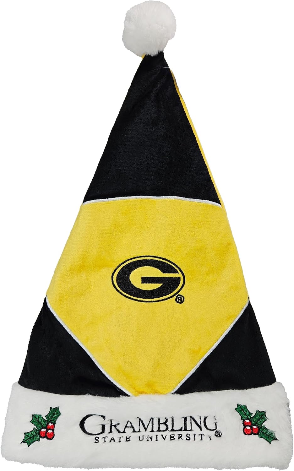 FOCO Grambling State University – Collector's Edition Tigers Santa Hat – Represent The Gold and Black - Show Your SWAC Spirit with Officially Licensed NCAA Holiday Fan Apparel and Gift