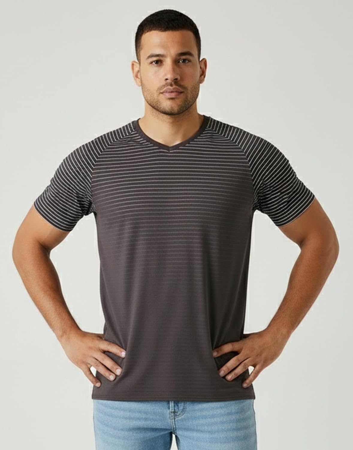 RPOVIG Men's 5 Pack Workout Gym T-Shirts Running Athletic T Shirts Hipster Short Shirt Men Clothes - Image 6