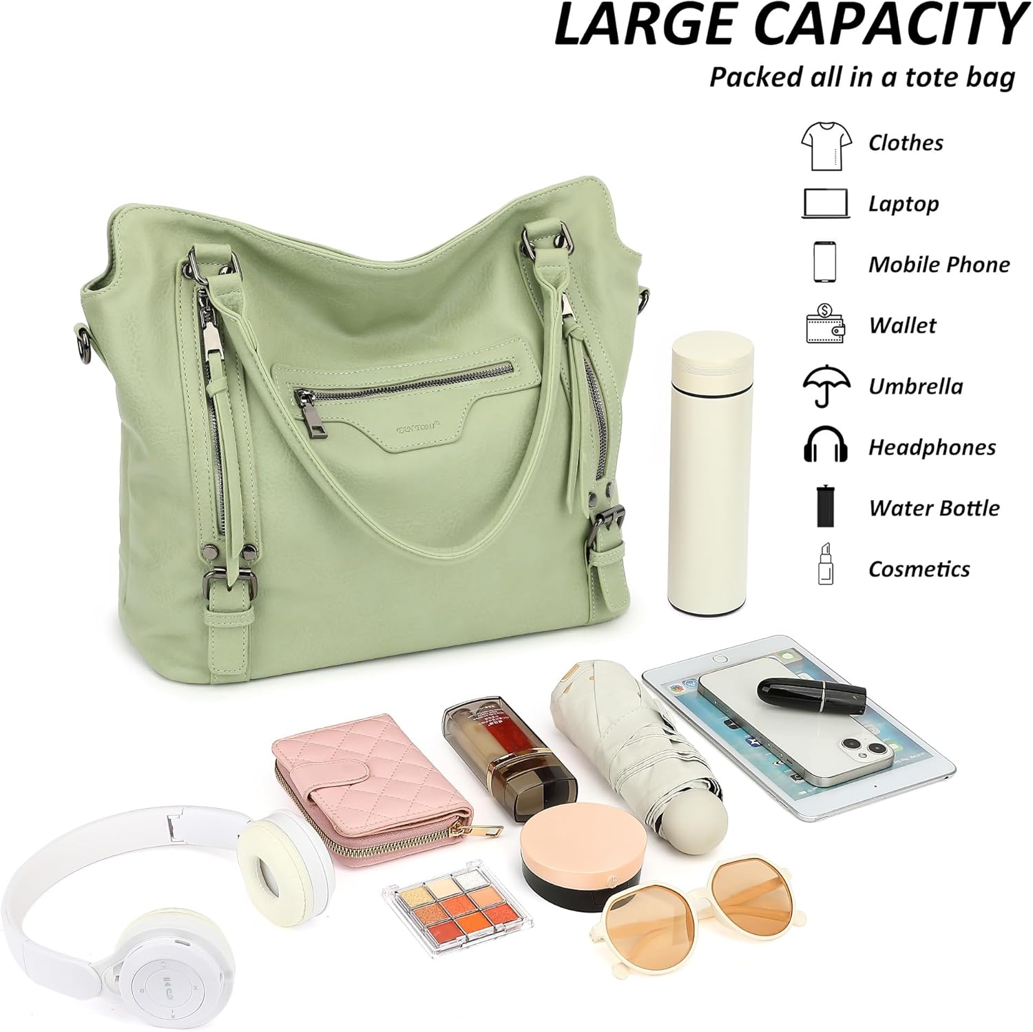 TANTOMI Hobo Bag for Women Large Crossbody Purse and Handbags Multiple Pockets with Adjustable Shoulder Strap - Image 5