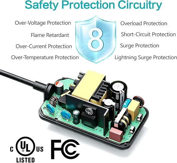 12V 2A UL Listed AC/DC Adapter for Casio Privia Power Cord Replacement | 6 Ft Supply Cord for Privia Keyboard PX-130 PX-150 PX-160 PX-310 PX-350m, AD-A12150LW AD-A1215LW, CDP-120, CTK-6000 CTK-7200