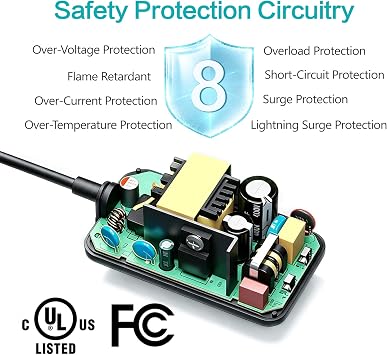 12V 2A UL Listed AC/DC Adapter for Casio Privia Power Cord Replacement | 6 Ft Supply Cord for Privia Keyboard PX-130 PX-150 PX-160 PX-310 PX-350m, AD-A12150LW AD-A1215LW, CDP-120, CTK-6000 CTK-7200