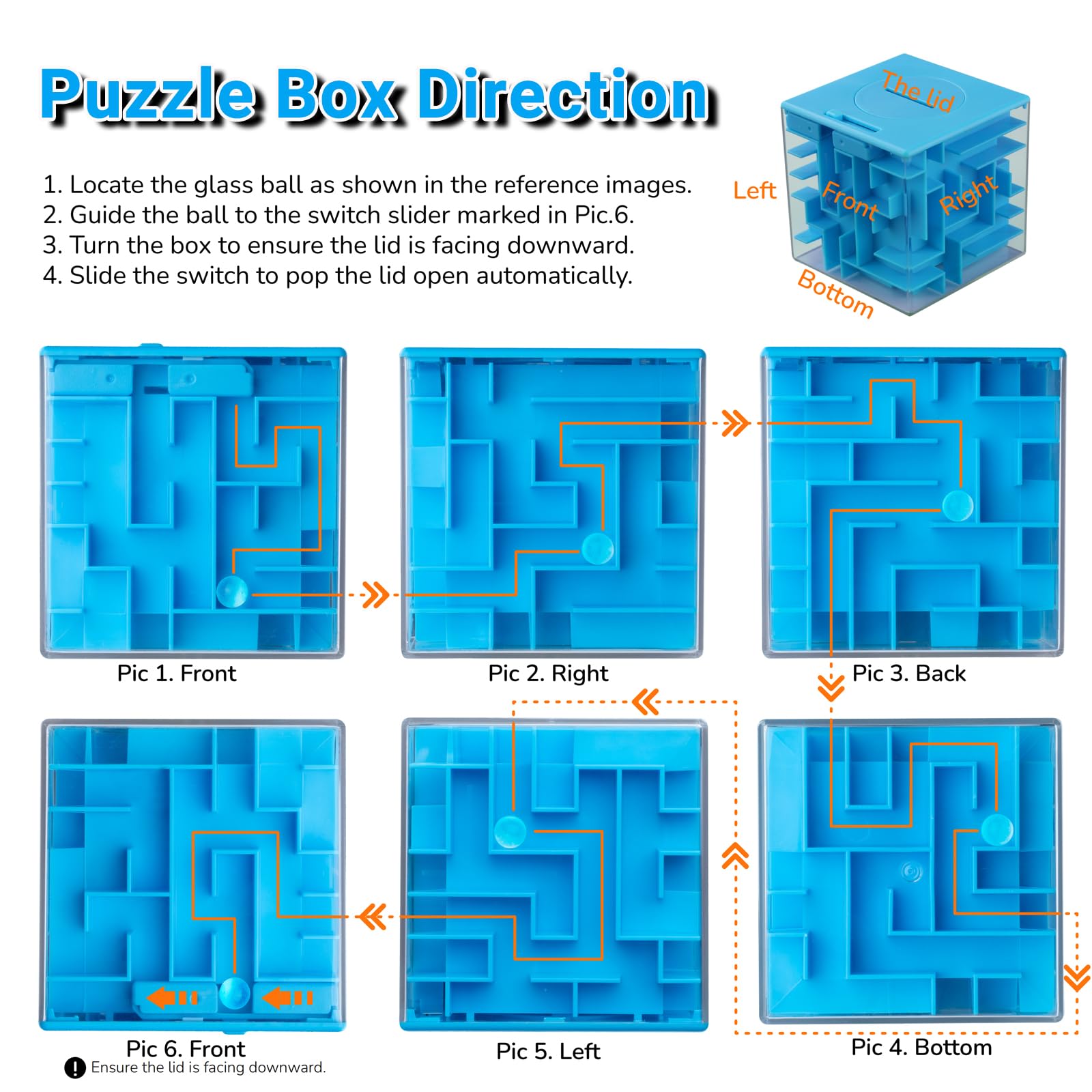 iKeelo 4PCS Coffret de Puzzles Labyrinthe d'argent pour Enfants et Adultes : offrez des Cadeaux en espèces Plus Amusants