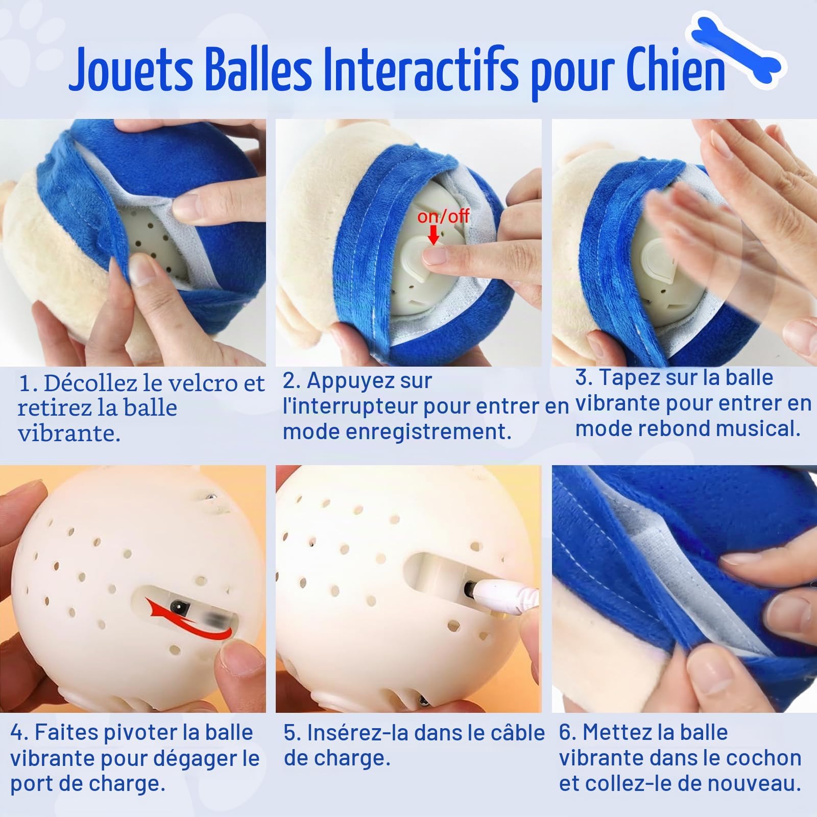 Jouet Peluche Actif et mouvant pour Chien Jouets interactifs à secouer et à rebondir Cochon Sauteur pour Chien Peluche Cochon Lavable pour Animaux de Compagnie