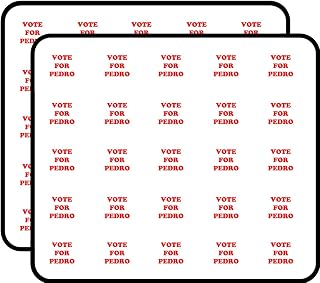 Vote for Pedro 50 Pack 1" Stickers for Scrapbooking, Calendars, Arts, Kids DIY Crafts, Album, Bullet Journals