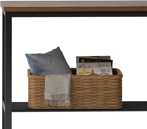 Miniatura 6 de SogesHome Juego de mesa de cocina para 4, juego de sillas de mesa de comedor compacto con banco, estantes de almacenamiento integrados, marco de