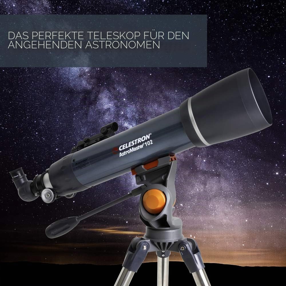 Celestron 22065 AstroMaster 102AZ Refractor Telescope, Dark Blue