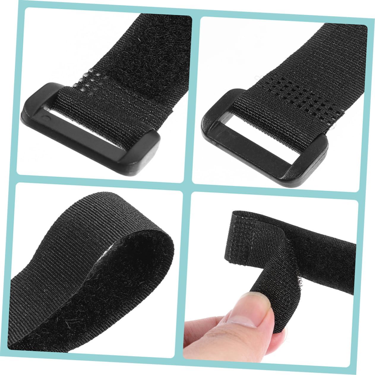 KICHOUSE 12pcs Adjustable Bike Rack Straps Heavy Duty Multi-Functional Cinch Straps for Secure Wheel Stabilization for Mountain and Accessories