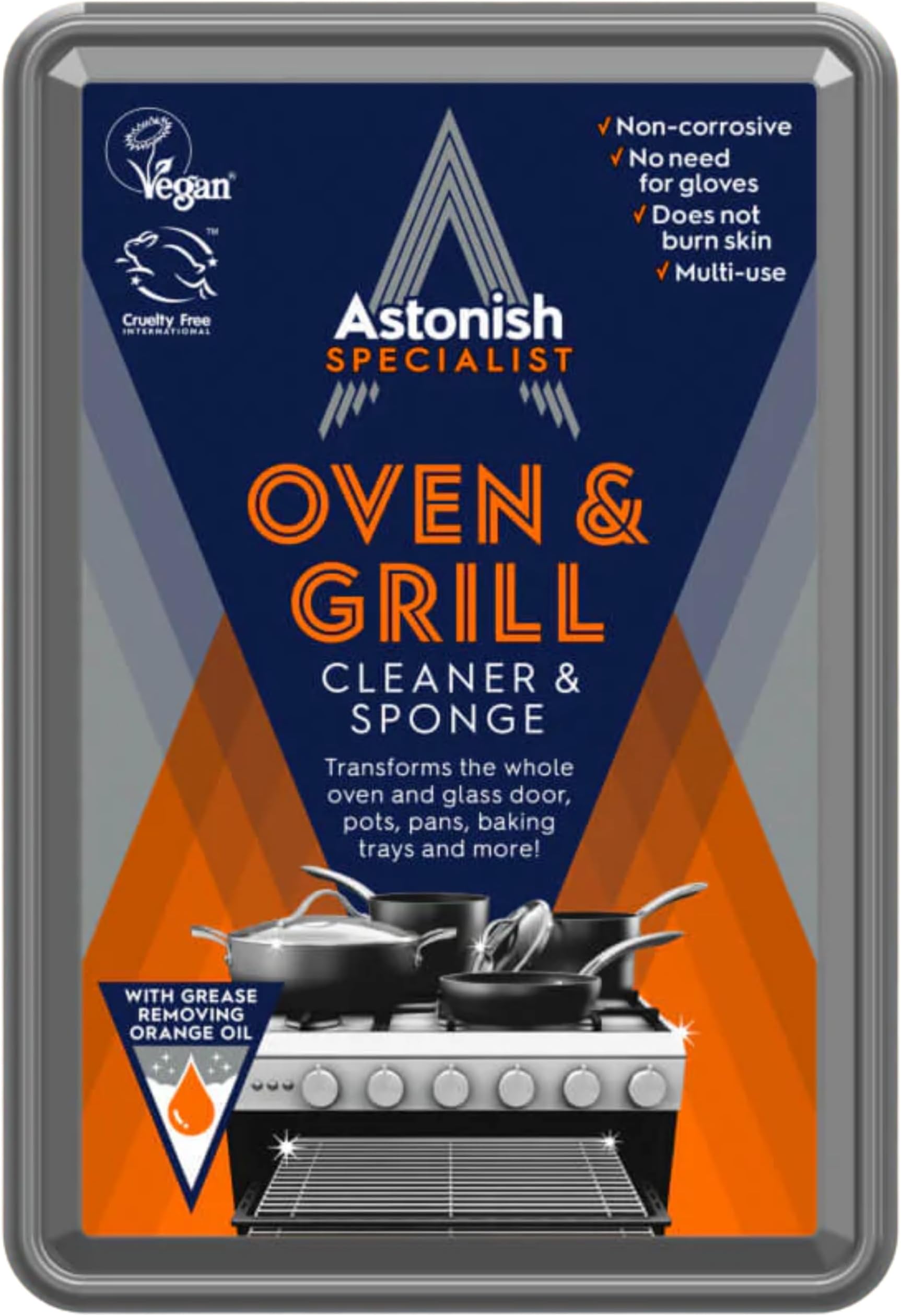 Astonish Premium Edition Oven & Grill Cleaner & Sponge 250g
