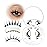 Veleasha Magnetic Eyelashes Manga Lashes Spiky Lash Magnetic Lashes with Applicator Natural Look Reusable No Glue Easy to Apply & Remove Soft False Eyelashes Lash Wispy (Chic)