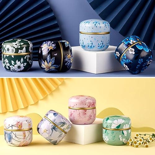 Miniatura 6 de Recipiente de polvo corporal con soplo de polvo, contenedor de polvo para mujeres bebés para polvo, baño, viajes (Bluelove)