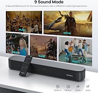 Heymell 2.1CH 160W Soundbar TV-hez Mélynyomóval - Erőteljes Basszus, Kristálytiszta Hang, 9 Hangmód, HDMI ARC, Bluetooth 5.0, Fali Rögzíthet 6